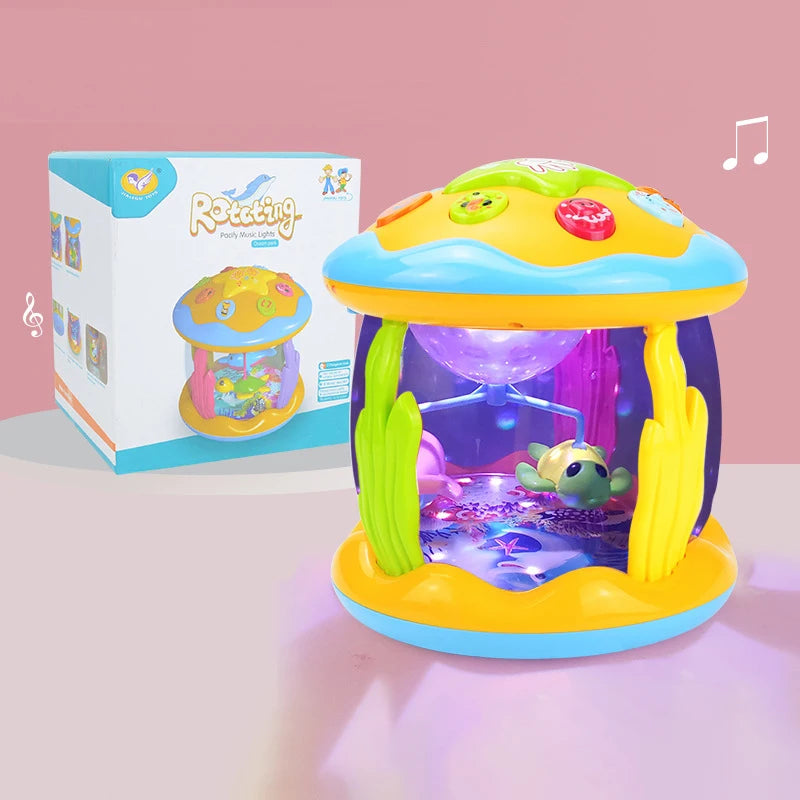 Baby Toys 1-3 Years Babies Ocean Light Rotary Projector Musical Toy