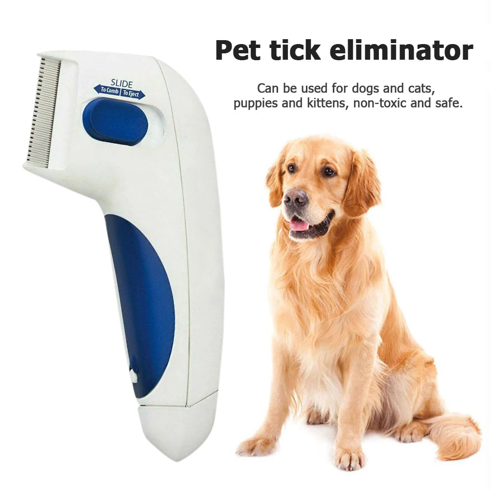 Electric Dog Cat Flea Lice Cleaner Comb