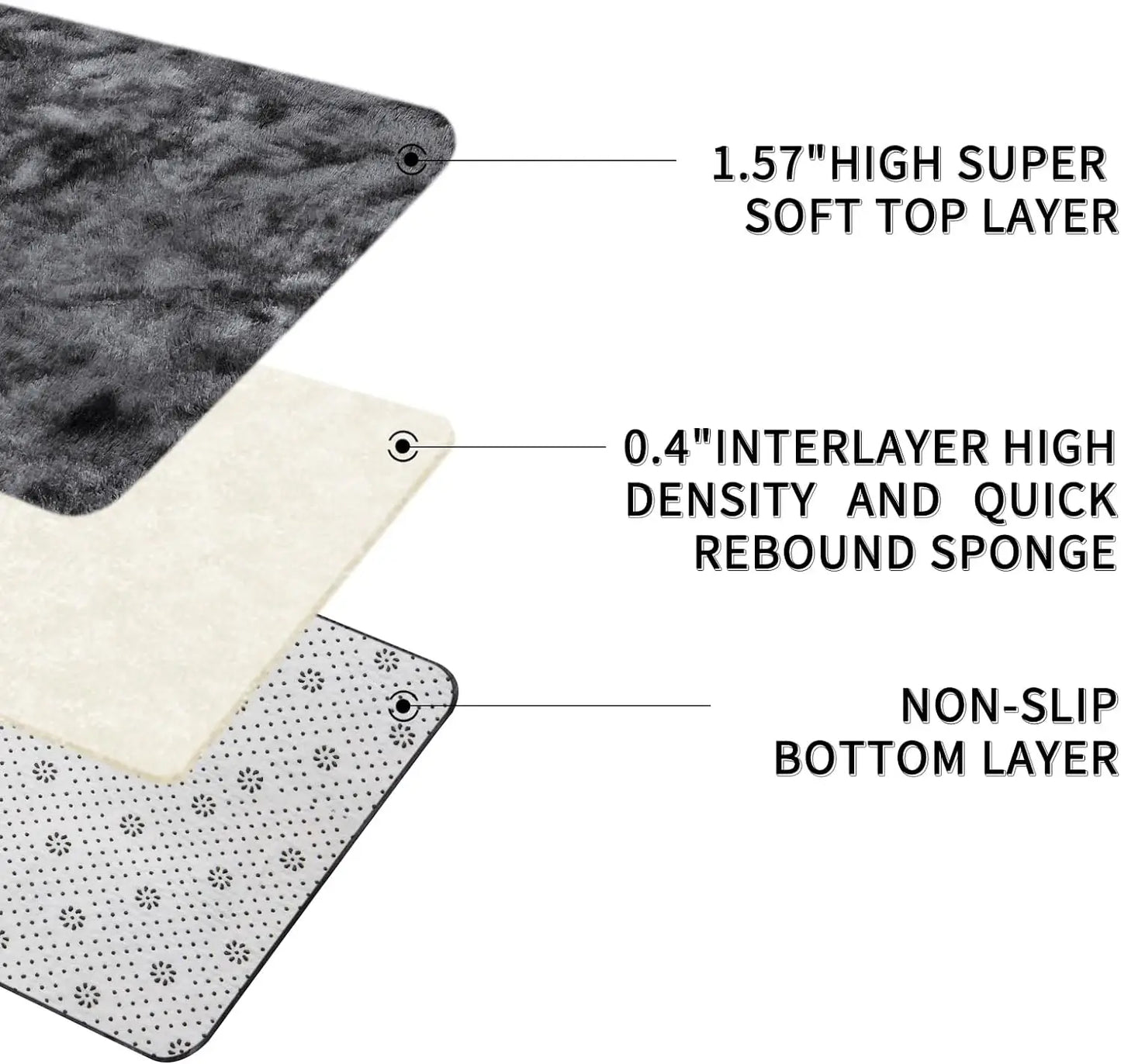 8x10 Shaggy Soft Plush Area Rugs