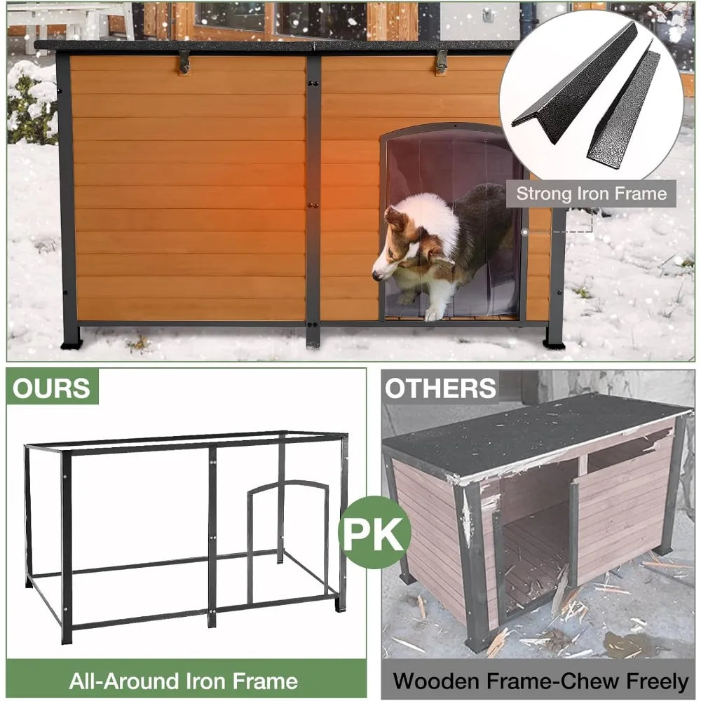Large Dog House with Insulated Liner