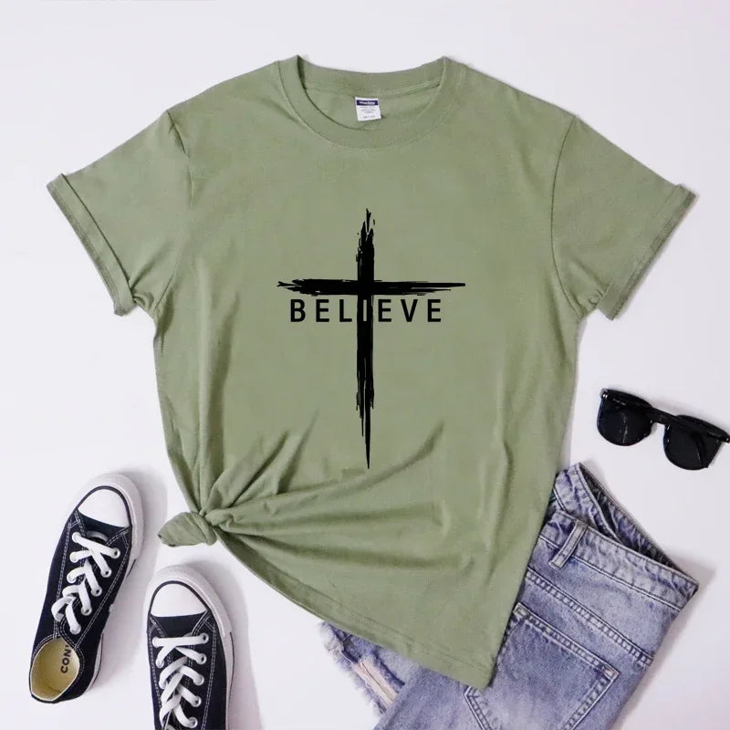 Christian Cross T-Shirt for Women