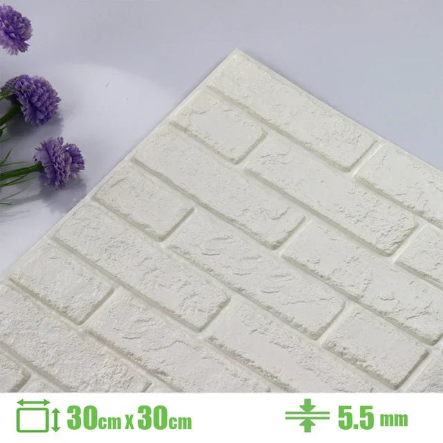 Foam 3D Wall Stickers Self Adhesive Panels