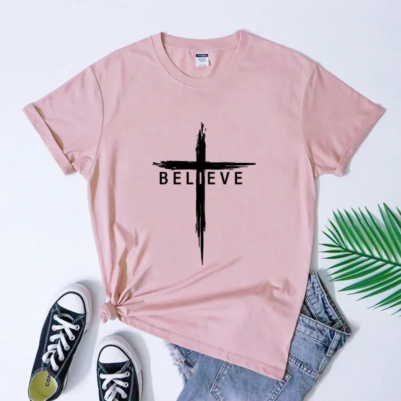 Christian Cross T-Shirt for Women