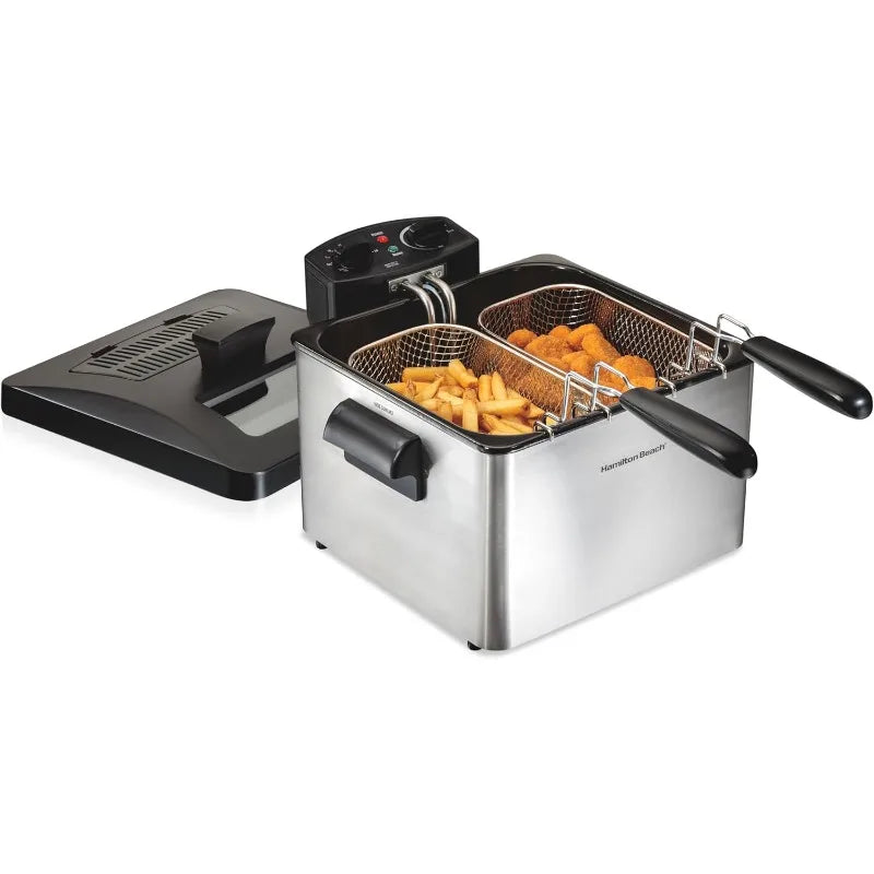 Deep Fryer with 2 Frying Baskets,