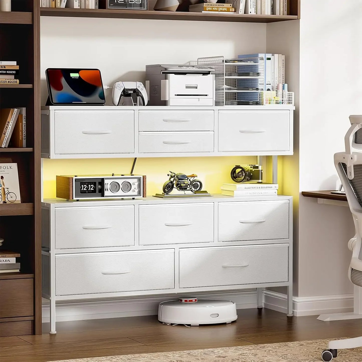 Dresser TV Stand with Charging Station