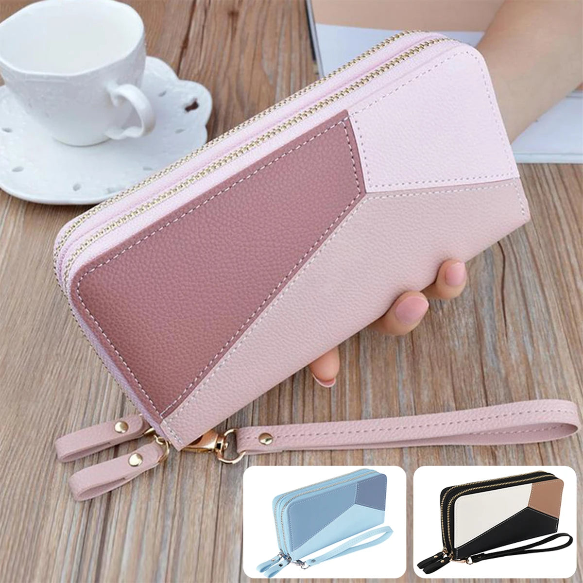 Ladies Leather Wallet Card Holder