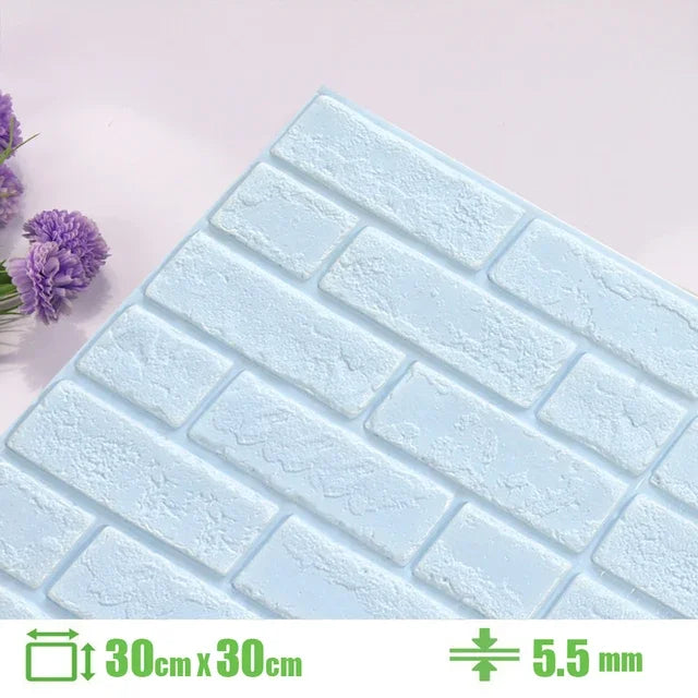 Foam 3D Wall Stickers Self Adhesive Panels