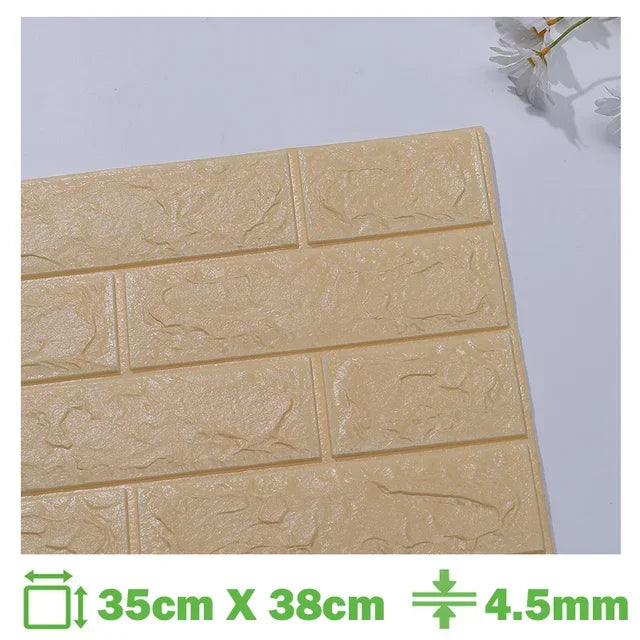 Foam 3D Wall Stickers Self Adhesive Panels