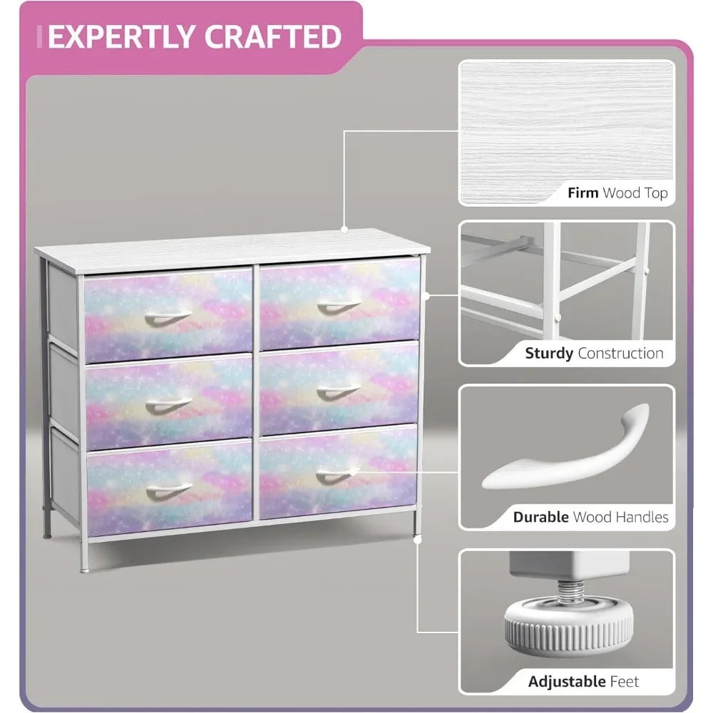 Kids Dresser with 6 Drawers