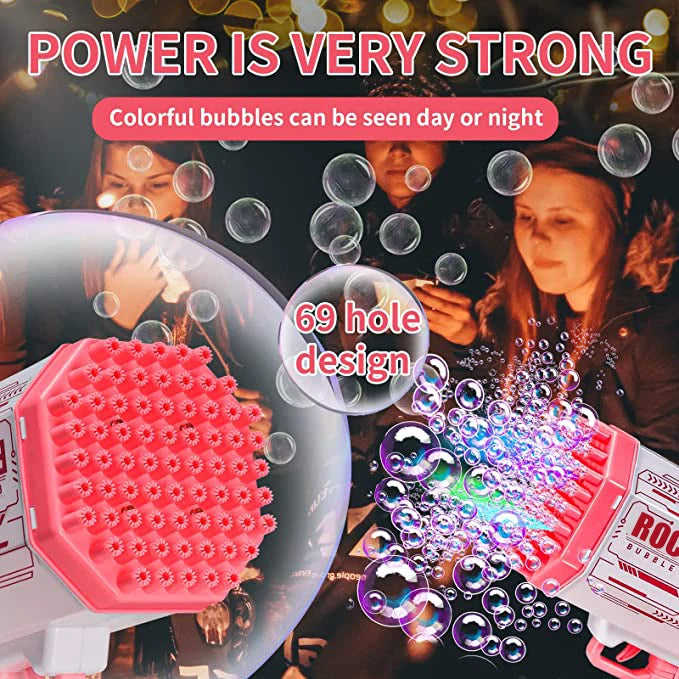 Bubble Gun Kids Toys Rocket