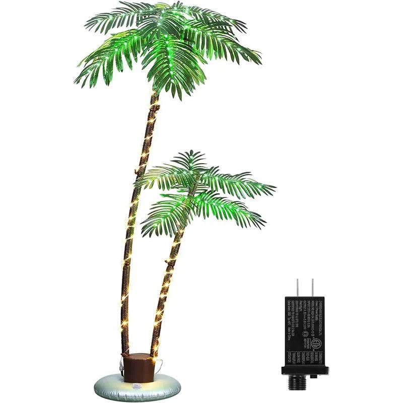 Lighted Palm Tree LED Outdoor With Remote Solar Power