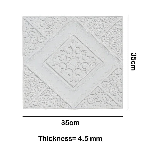 Foam 3D Wall Stickers Self Adhesive Panels