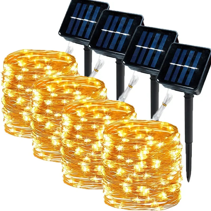 Solar LED Fairy Lights With 100 LEDs For Outdoor Decor