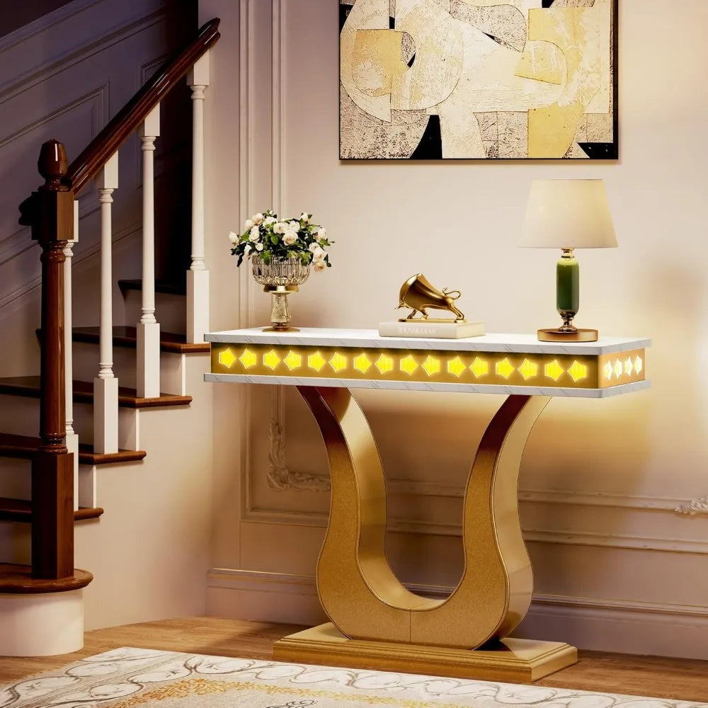 Gold Entryway Table