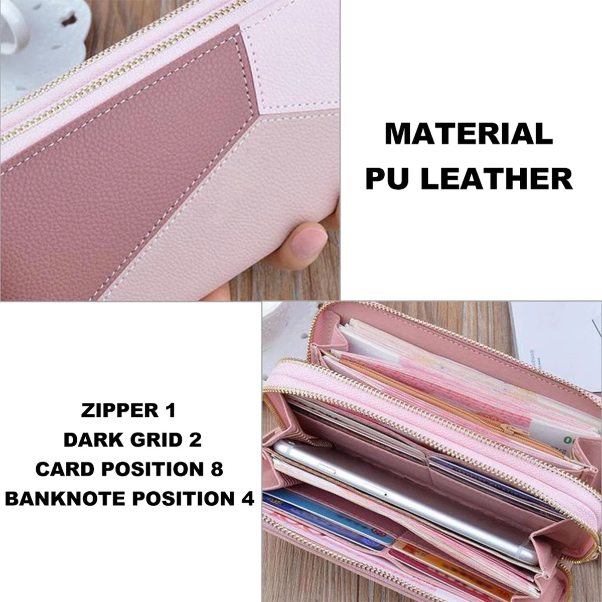 Ladies Leather Wallet Card Holder