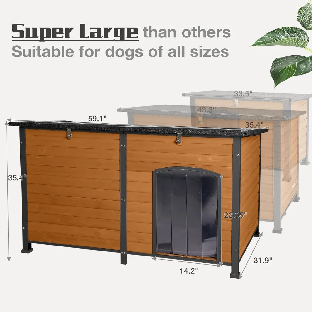 Large Dog House with Insulated Liner