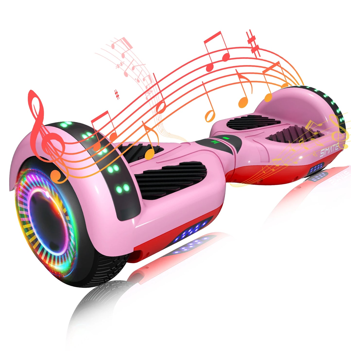SIMATE All Terrain Hoverboard Bluetooth LED Lights With App Control