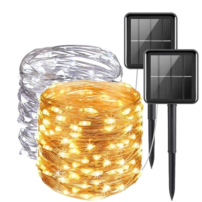 Solar LED Fairy Lights With 100 LEDs For Outdoor Decor