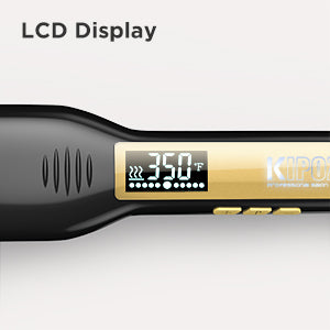 KIPOZI Professional Titanium Flat Iron Hair Straightener For Dry And Wet Hair