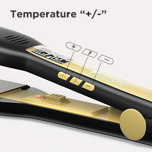 KIPOZI Professional Titanium Flat Iron Hair Straightener For Dry And Wet Hair