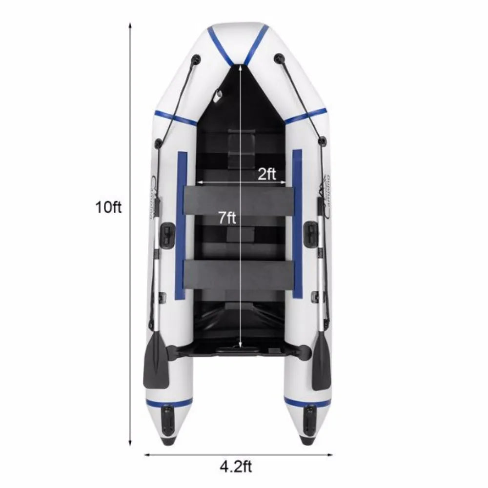 Inflatable Assault Boat 330kg Capacity Double Rowing Boat