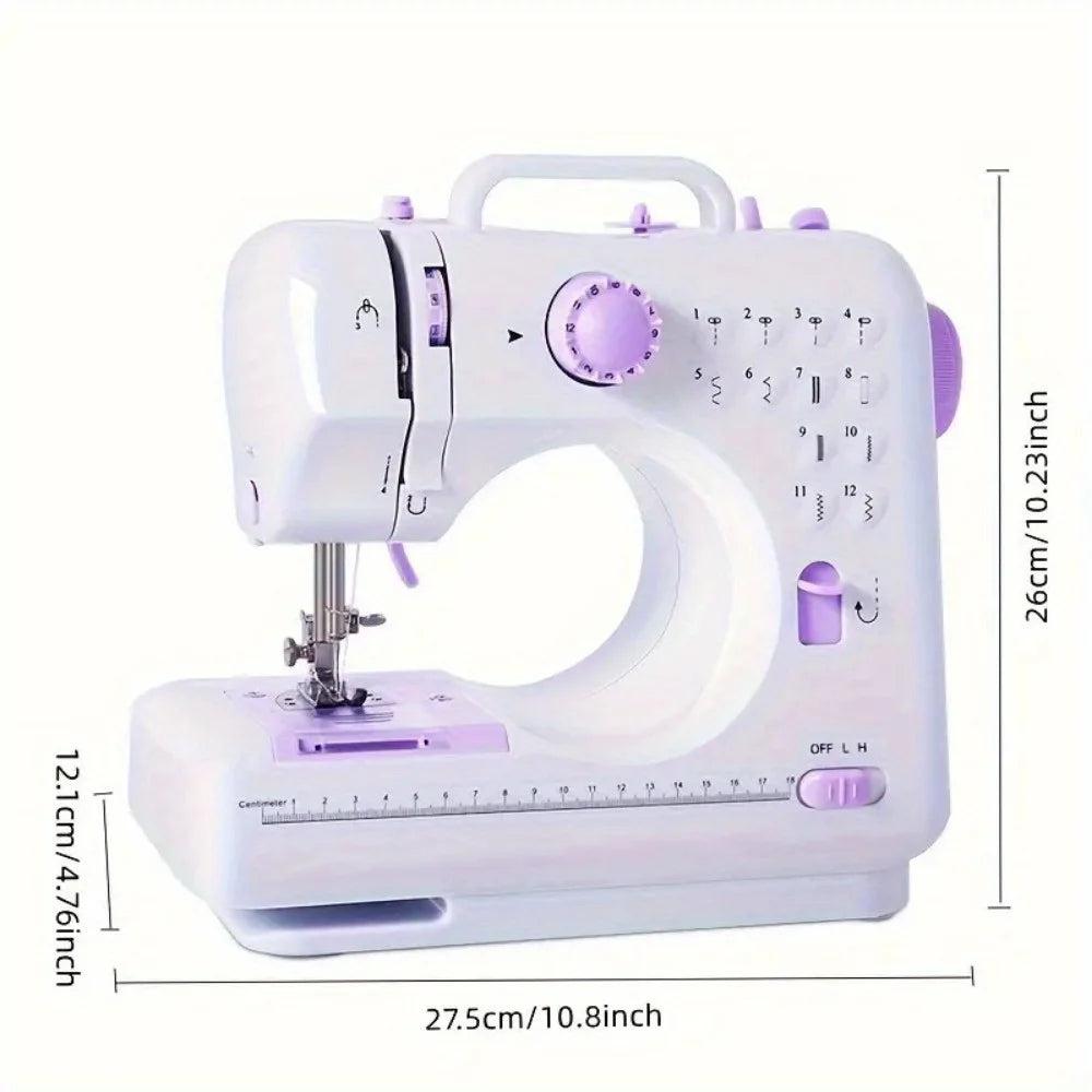 Electric Sewing Machine With Extension Table Foot Pedal And Light