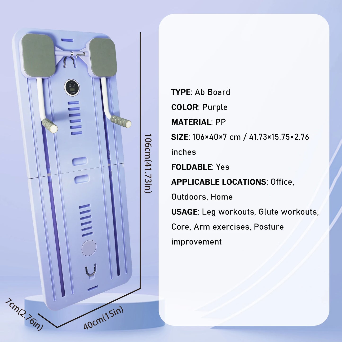 Home Workout Ab And Push-Up Board For Core Training