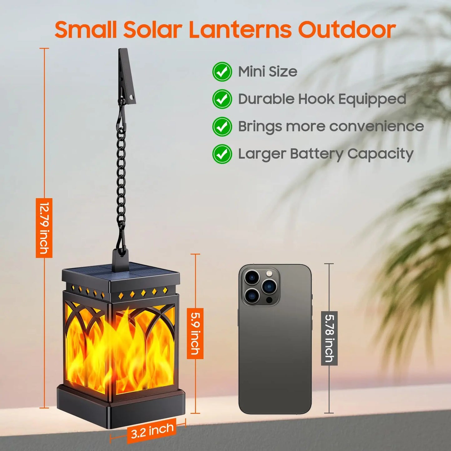 Outdoor Solar Lanterns Waterproof LED TLL059B Auto On