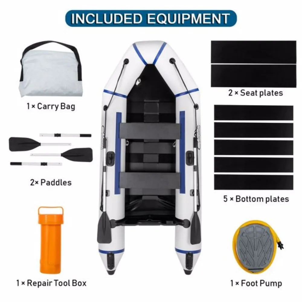 Inflatable Assault Boat 330kg Capacity Double Rowing Boat