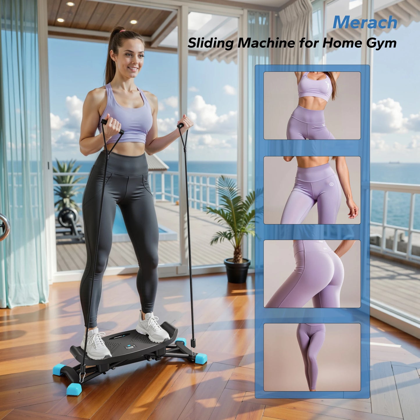 Leg Exercise Cardio Fitness Machine For Full Body Aerobics