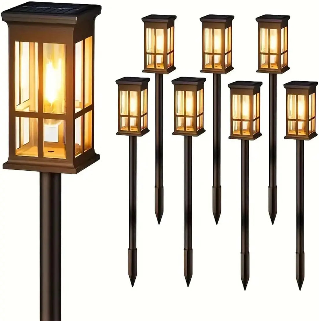 Solar Pathway Light Outdoor LED Lamp IP65 Waterproof Landscape
