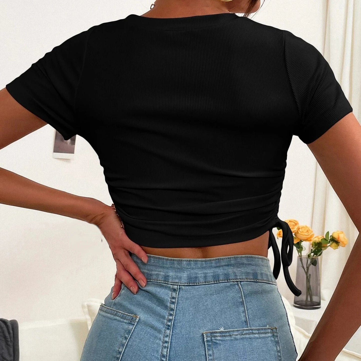 Round Neck Crop Top