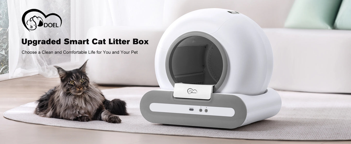 App Controlled Self Cleaning Cat Litter Box With WiFi Connection