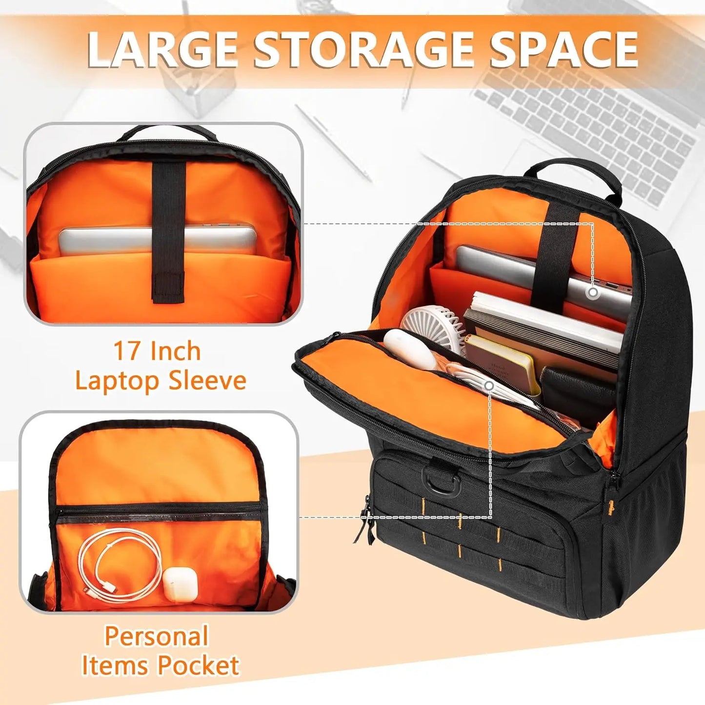 Tactical Lunch Box Backpack With Insulated Cooler Seventeen Laptop Sleeve