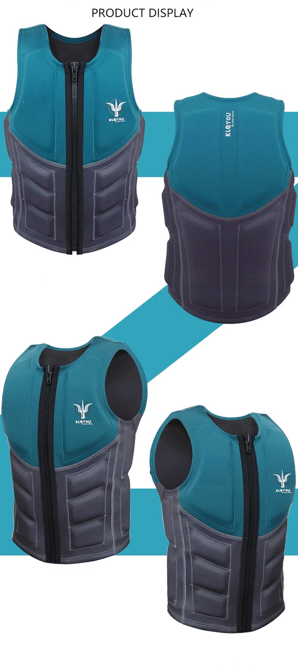 Neoprene Buoyancy Life Jacket For Adult Professional Water Sports