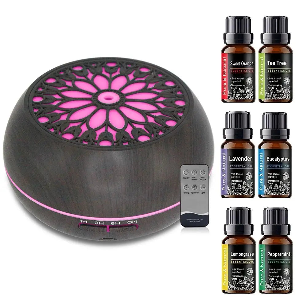 Essential Oil Diffuser With Remote and Six Scents Auto Off