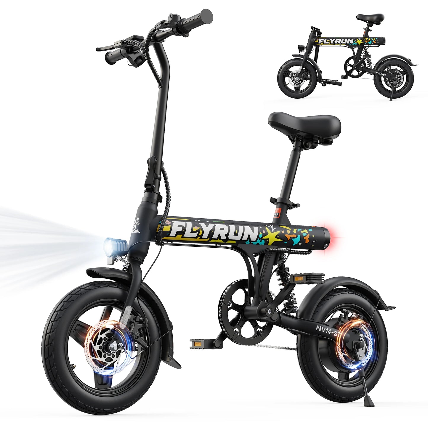 Flyrun NV14-ST Electric Bike 500W Peak Motor Road Bicycle