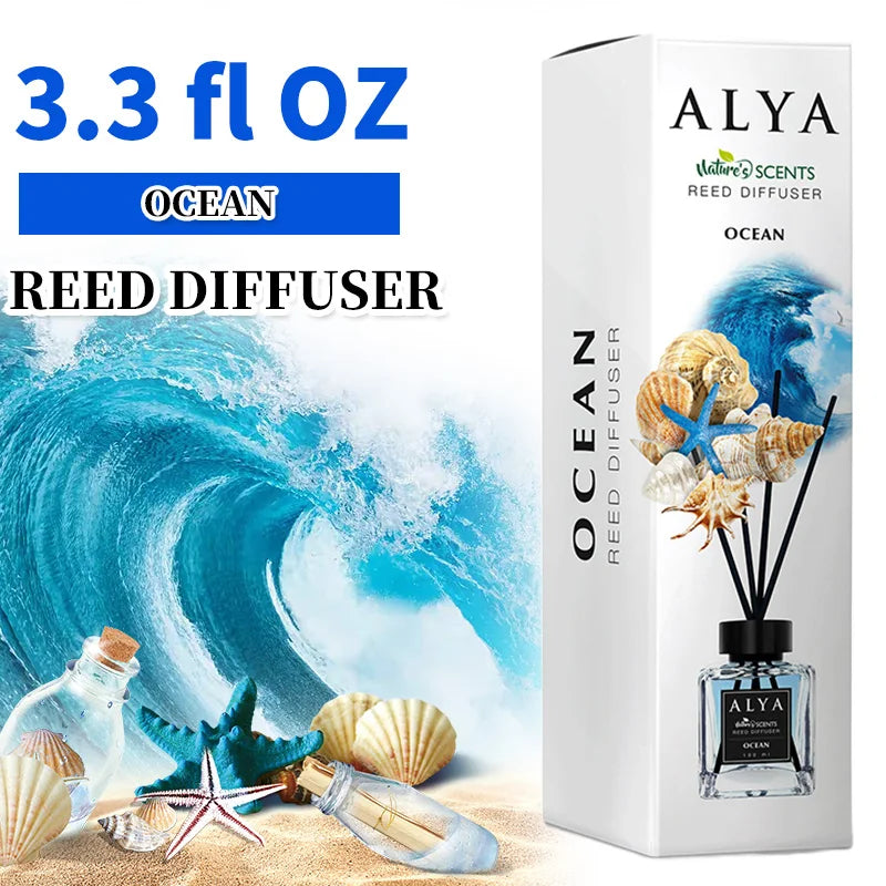 Scented Reed Diffuser Set With Four Incense Sticks