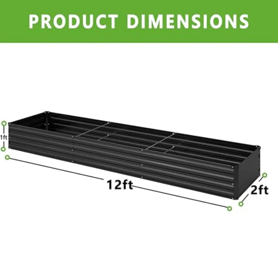 Two Pack Galvanized Raised Garden Bed Kit For Vegetables