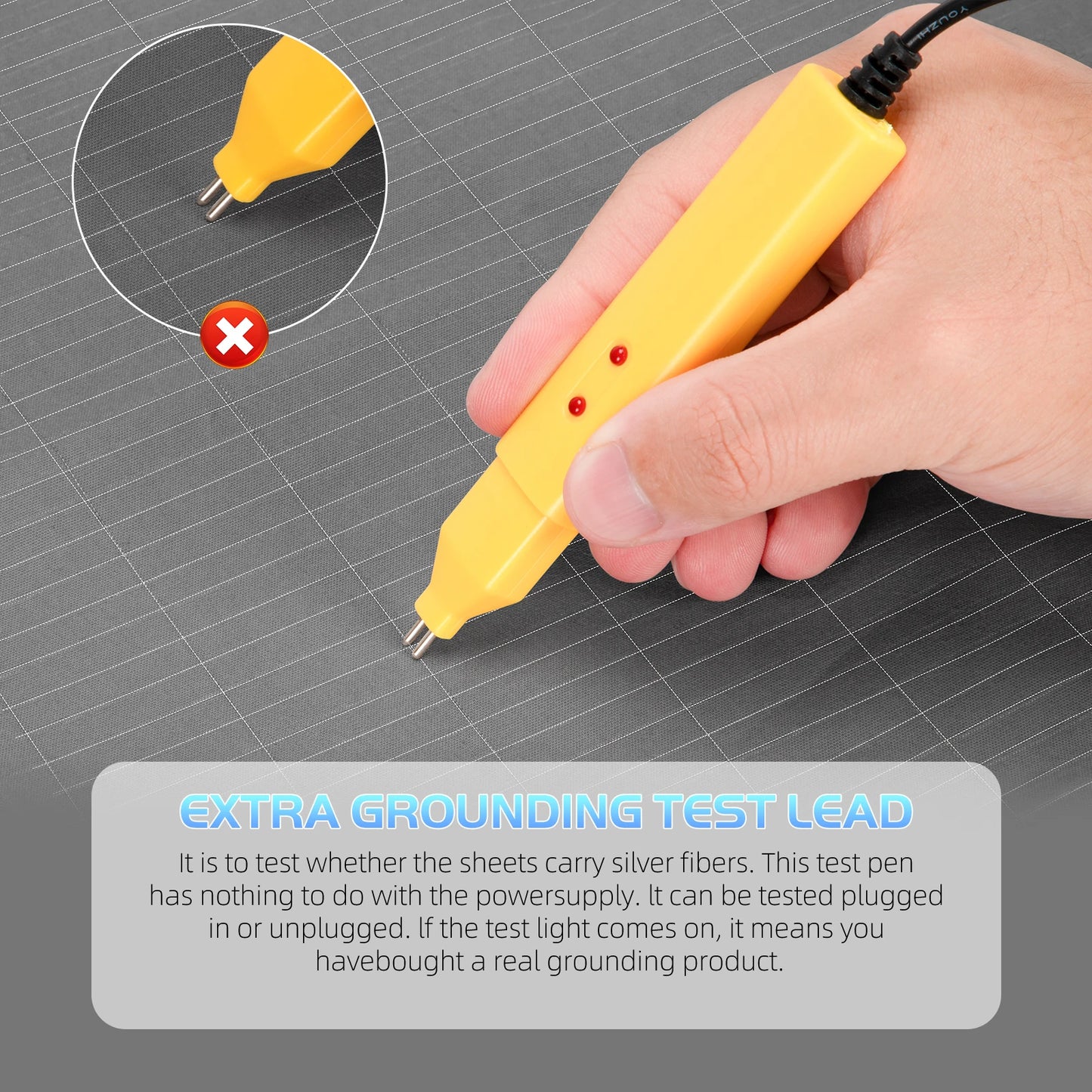 HLLBLL Grounding Sheet 90 Organic Cotton Silver Infused For Sleep