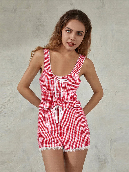 Sleeveless V Neck Crop
