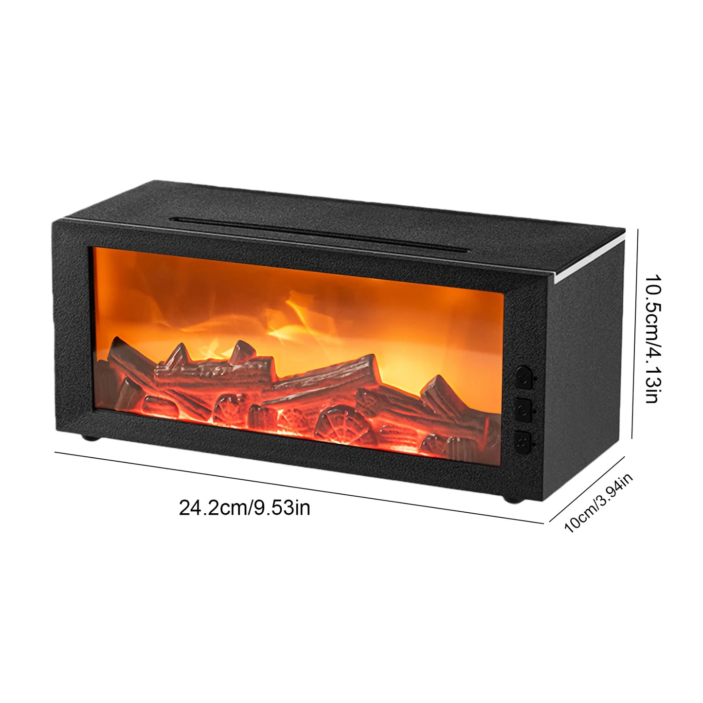 Fireplace Flame Air Diffuser Humidifier Aromatherapy Essential Oil Diffuser