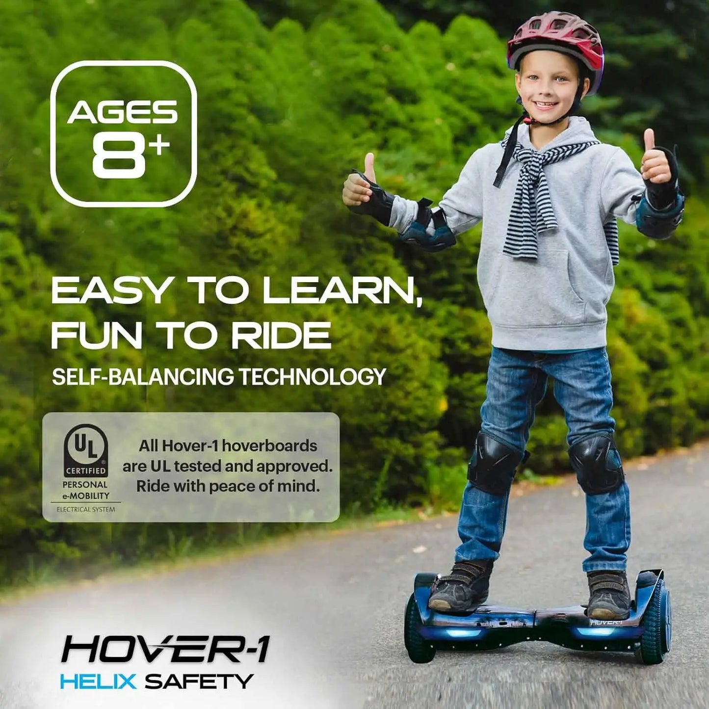Hover-1 Helix Hoverboard UL Certified All-Terrain Dual Motor 36V BatterySystemPro