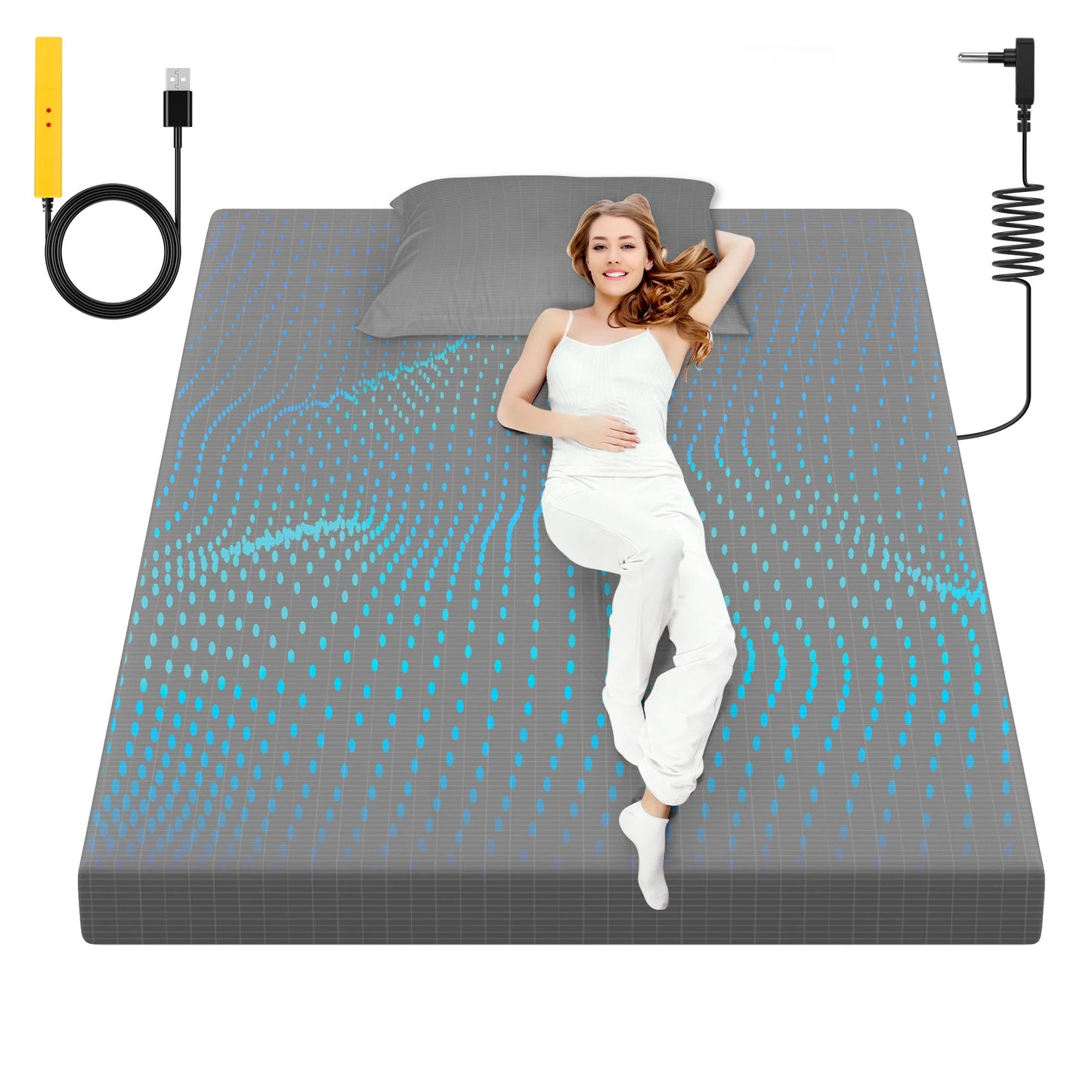 HLLBLL Grounding Sheet 90 Organic Cotton Silver Infused For Sleep