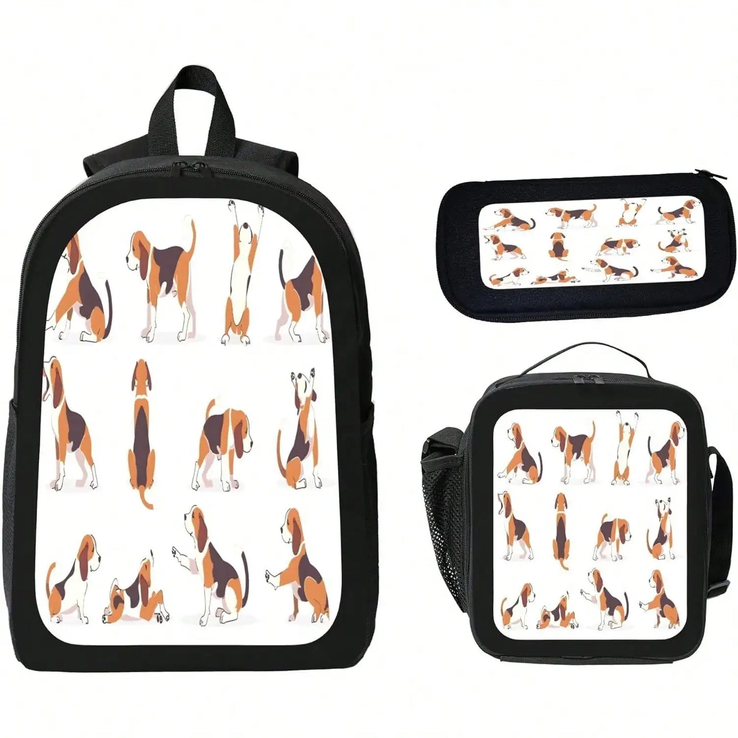Unisex Vintage Modern Radio Backpack With Lunch Bag