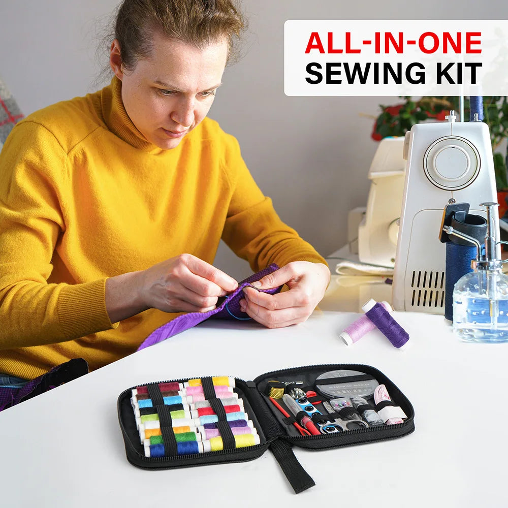 Canvas Sewing Kit Portable Mini Travel Repair Essentials