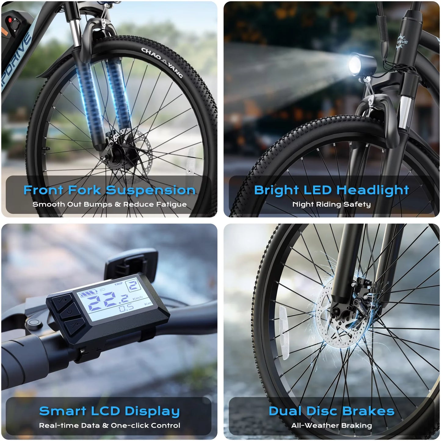 VIPDRIVE Defier 1.1 Electric Bike 750W Peak Motor Pro