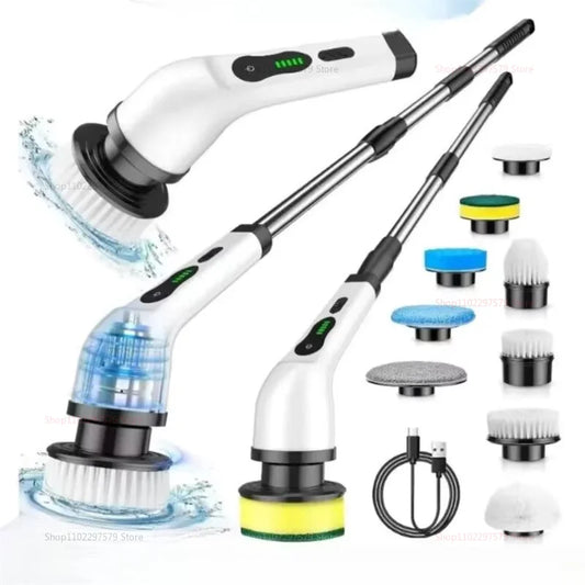 Electric Spin Scrubber 9 In 1 Cordless Cleaning Brush