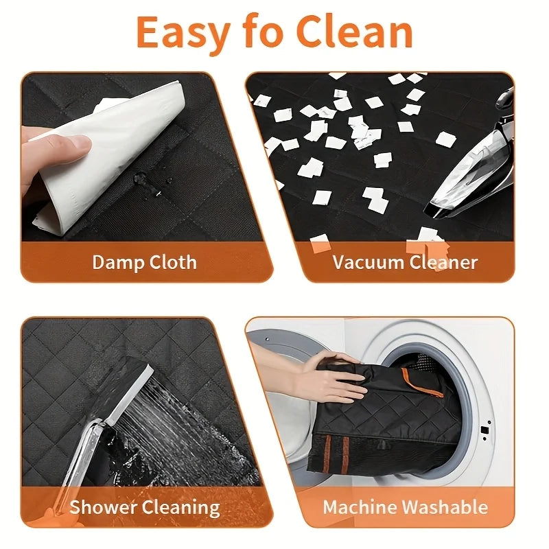 Waterproof Dog Seat Cover With Durable Side Flaps For Cars