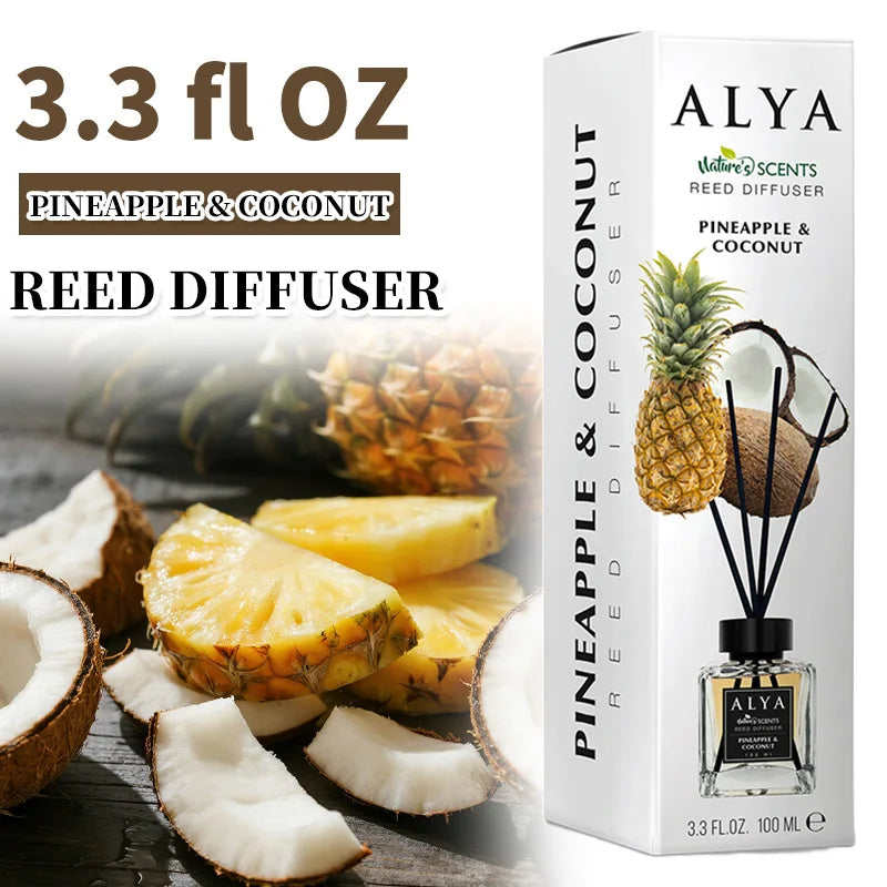 Scented Reed Diffuser Set With Four Incense Sticks